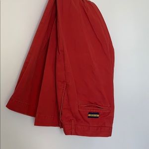 Rugby tomato red cotton pants